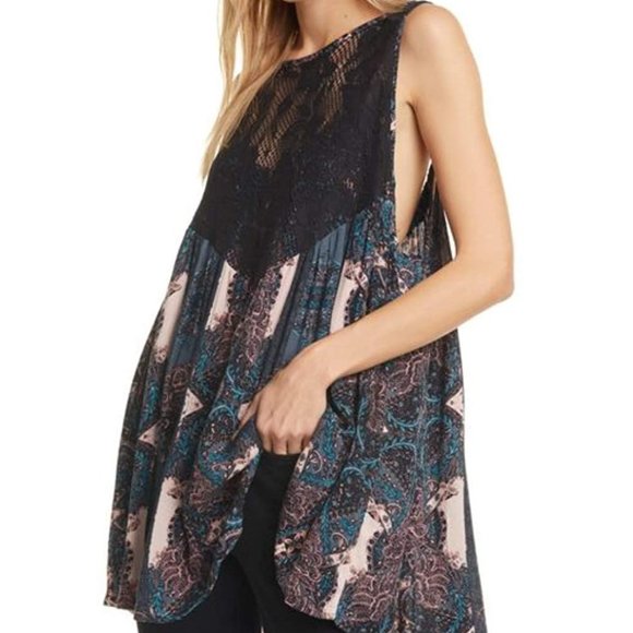 Free People Count Me In Trapeze Mini Dress - Picture 1 of 7